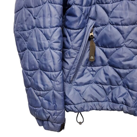 Vintage NIKE Jacket ACG Womens Medium Blue Puffer Full Zip Removable Sleeves 90s - Picture 9 of 14